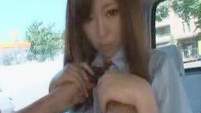 Asian Teen 18+ Gives Blowjob then Rides Cock in Car