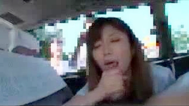 Asian Teen 18+ Gives Blowjob then Rides Cock in Car