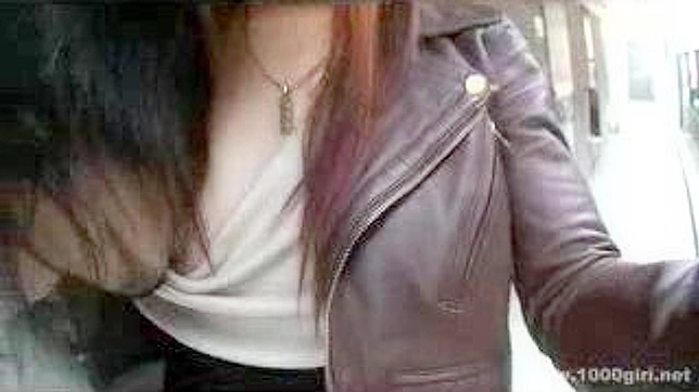 Naked Nippon Slut Publicly Plays with Pussy & Big Tits