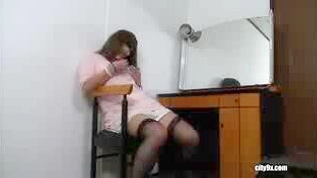 Secretly Watching Japanese Babe's Private Moments Alone