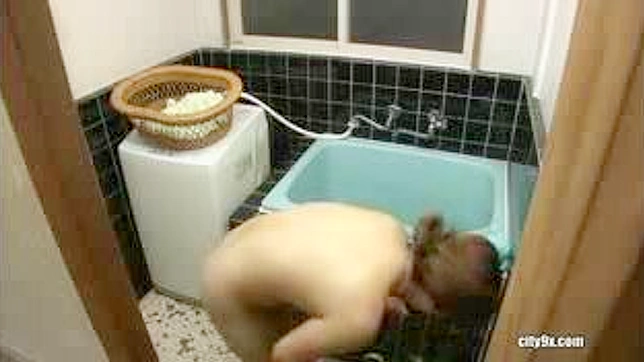 Secretly Watching Japanese Babe's Private Moments Alone