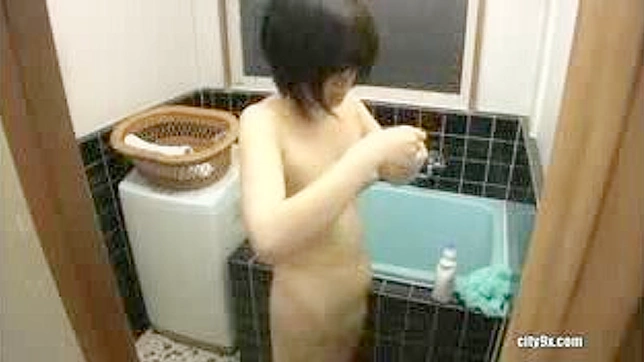 Secretly Watching Japanese Babe's Private Moments Alone
