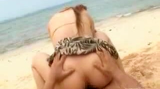 Adorable Japanese Teen 18+ Gets It On at Busy Public Beach