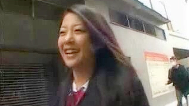 Naughty Guy Rides Innocent Schoolgirl 18+ Roughly at Public Japanese Spot