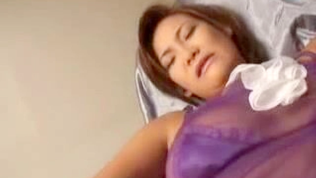 Seductive Oriental Woman Masturbating Sensually with Toys