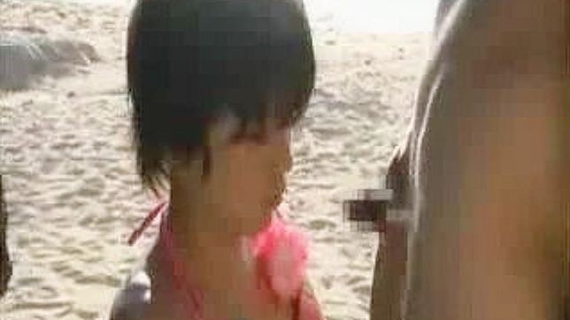 Hot JAV Teen 18+ in Bikini Fucks Passionately On Public Beach