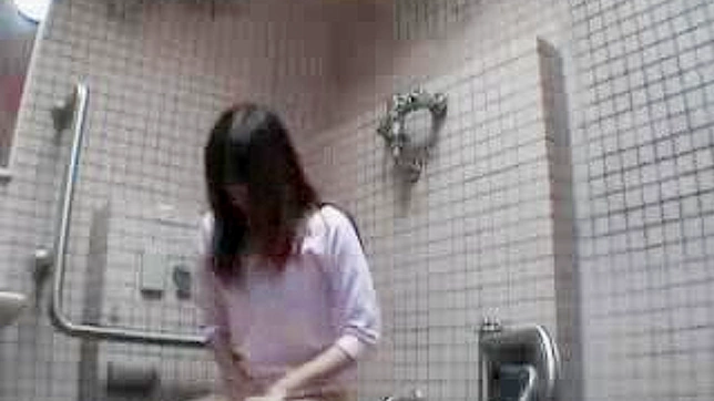 Young Japanese Beauty Publicly Rocks Her World Solo