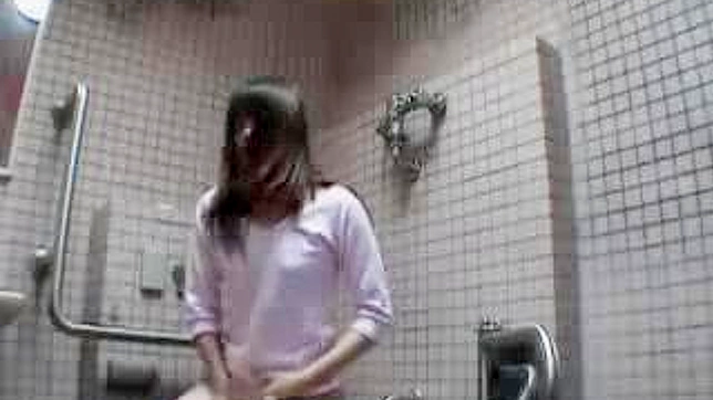 Young Japanese Beauty Publicly Rocks Her World Solo