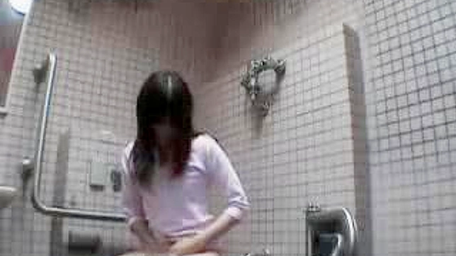 Young Japanese Beauty Publicly Rocks Her World Solo