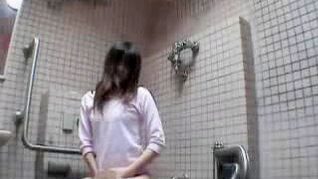 Young Japanese Beauty Publicly Rocks Her World Solo