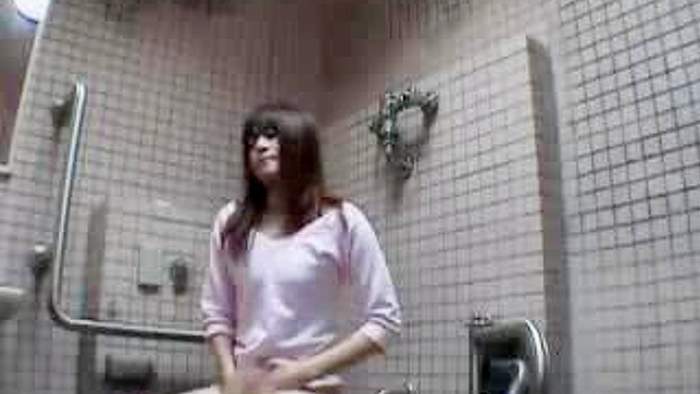 Young Japanese Beauty Publicly Rocks Her World Solo