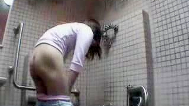 Young Japanese Beauty Publicly Rocks Her World Solo