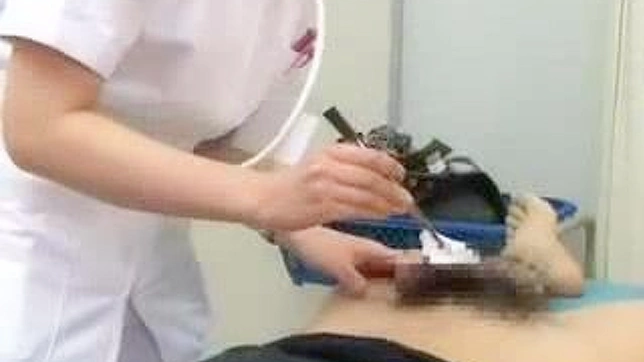 Naughty Nurse Uses Her Secret Trick For Stiff Cock Pleasure