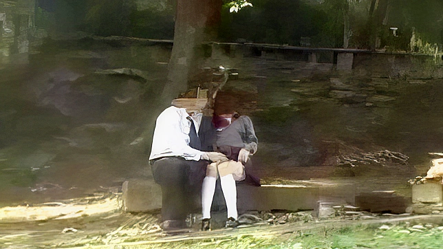 Innocent Teen 18+ Tempted by Naughty Strangers at Park