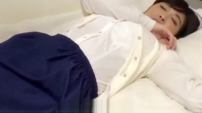 Seduced Japanese Teacher Takes Pill Before Hot Cumshot