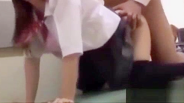 Naughty Japanese Student Gets Fucked by Perverted Teacher creampie