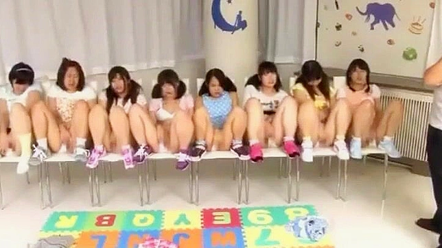 Naughty Japanese Teacher In Cosplay Tempts Guys For Orgy Fun