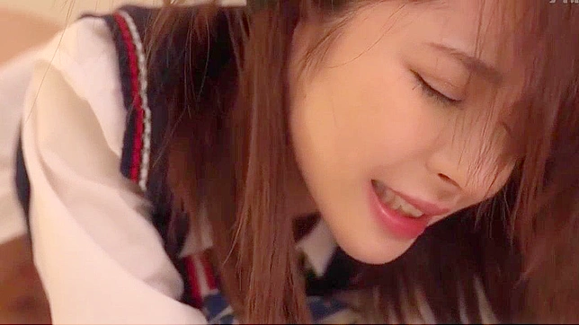 Horny Japanese Teen 18+ Gets Hardcore Threeway While Wearing Stockings