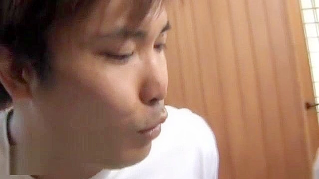 Passionate Japanese Teacher Takes On Two Hairy Studs Hotly