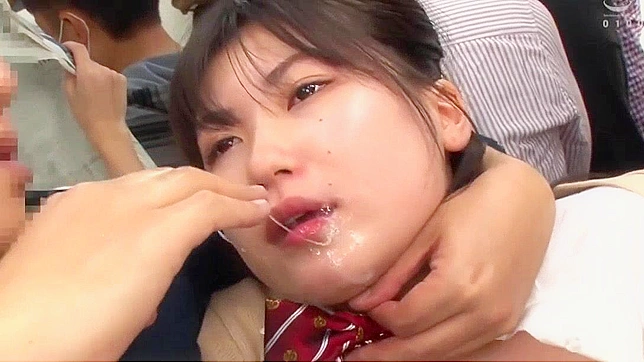 Public Japanese Teacher Threesome - Big Tits & Hot Action