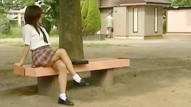 Big-Titted Asian Teacher Fucks Student in Public Park