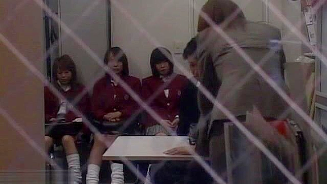 College Girls Seduce Their Japanese Teacher's Big Cock