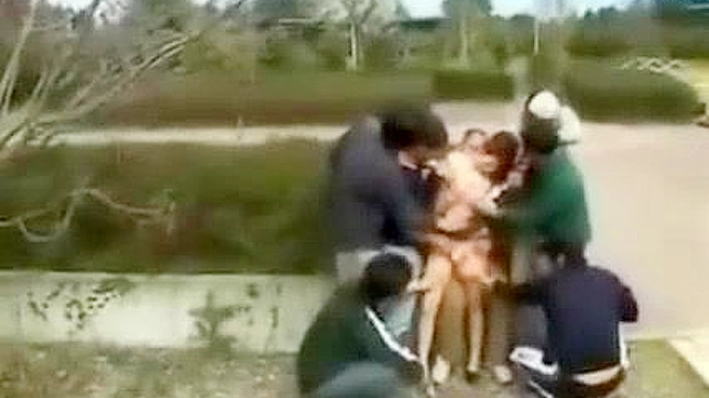 Hungry Japanese Teacher Gets Fucked by Multiple Dicks