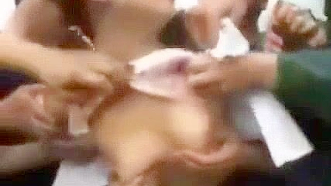 Hungry Japanese Teacher Gets Fucked by Multiple Dicks