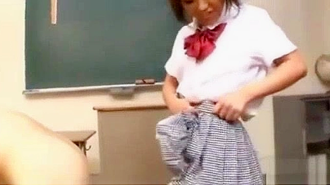 Naughty Japanese Student Tempts Her Teacher into Passionate Sex