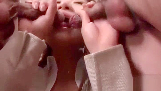 Seductive Japanese Teacher Joins Students' Hot Orgy Night