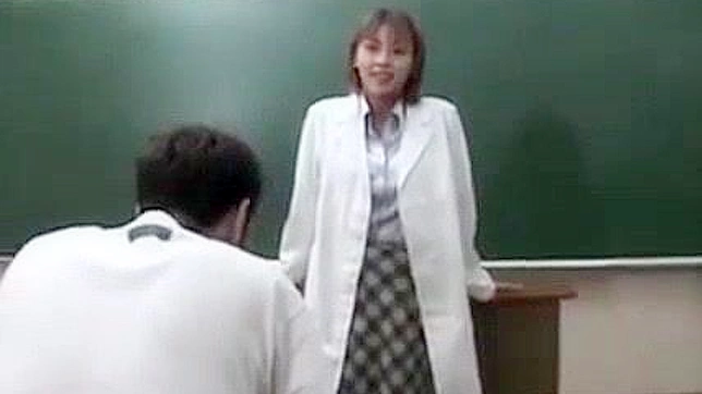 Sultry Japanese Teacher Tempts Student into Hot Classroom Sex