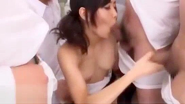 Hot Asian Schoolgirl 18+ Gives Blowjob Before Titfuck Glory