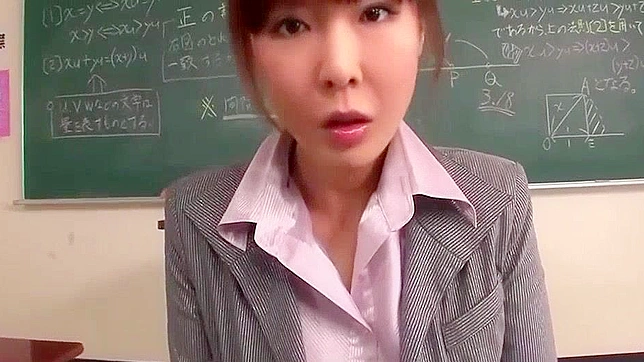 Sultry Japanese Teacher Gets Her Mouth And Tits Fucked Hardly