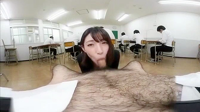 Hot Japanese Teacher Gives Mind-blowing VR Blowjob