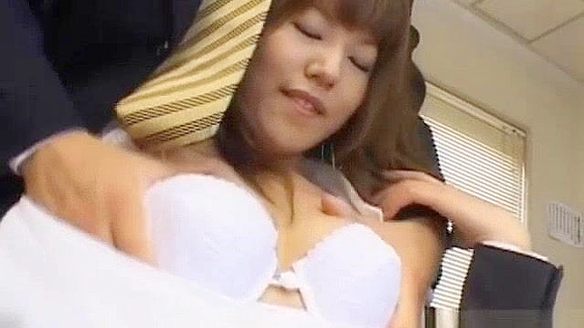 Office Babe in Lingerie Tempts Her Hairy Boss For Fun Sex