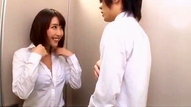 Hot MILF Ayami Shunka Gives Public Blowjob in Office Room