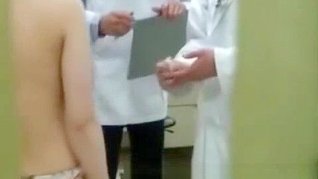 Hot Japanese Desk Chick Gets Perverted Medical Checkup