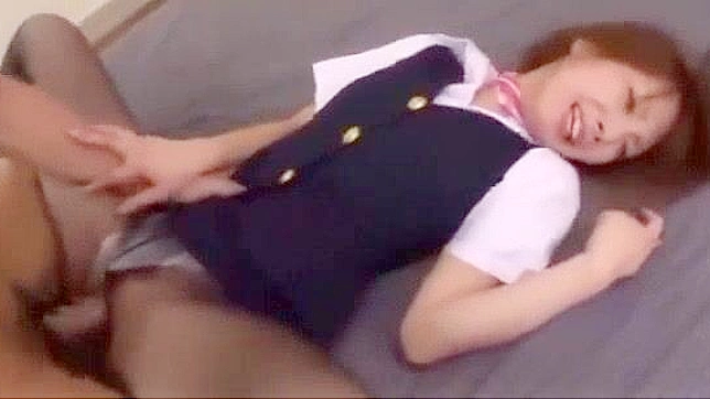 Office Japanese Babe in Pantyhose Takes Facial Load
