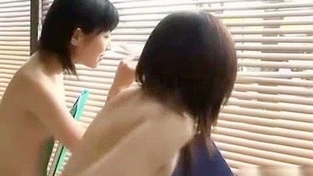 Japanese Office Ladies Enjoy Wild Threesome With Young Stud