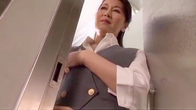 Horny Japanese MILF Gets Roughly Fucked at Work