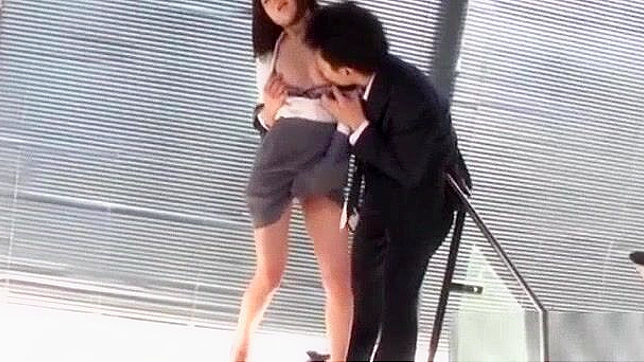 Horny Japanese MILF Gets Roughly Fucked at Work
