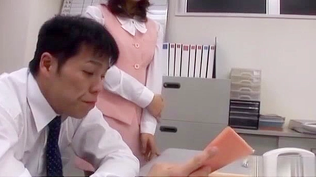 Seductive Japanese Secretary Fucks Hard in Stockings & Squirts