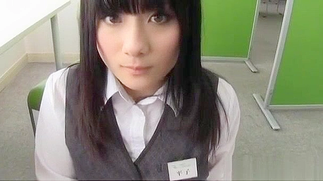 Seductive Japanese Secretary Gives Epic Blowjob Indoors