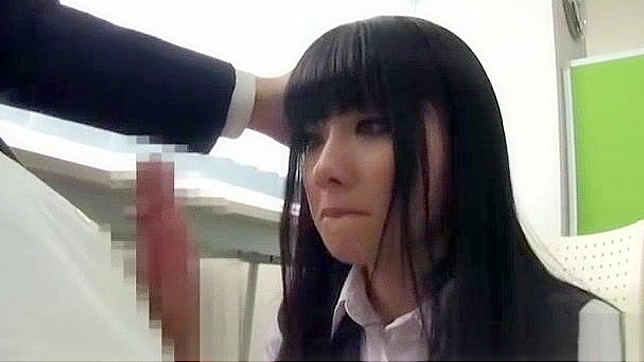 Seductive Japanese Secretary Gives Epic Blowjob Indoors