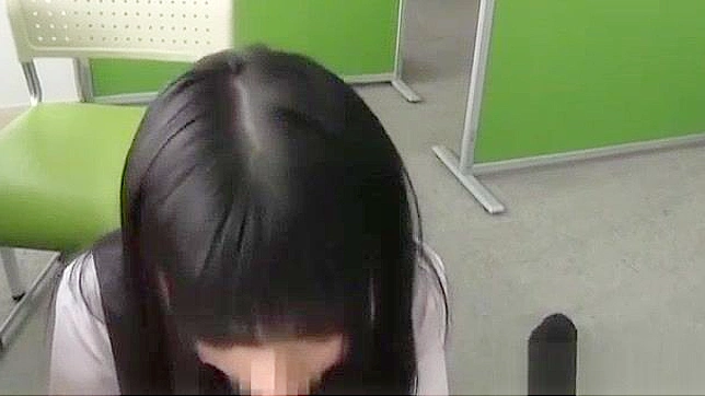 Seductive Japanese Secretary Gives Epic Blowjob Indoors