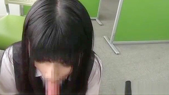 Seductive Japanese Secretary Gives Epic Blowjob Indoors