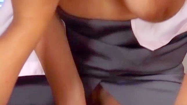 Office Orgasm - Busty Japanese MILF Gets Wild Pussy Sex