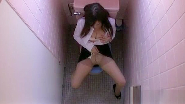 Chika Haruno Tempts Colleagues With Naughty Office Masturbating Show