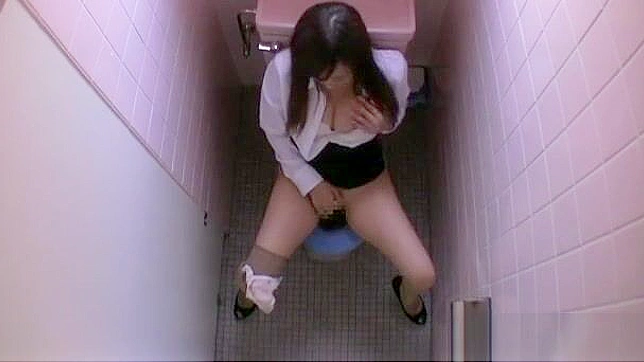 Chika Haruno Tempts Colleagues With Naughty Office Masturbating Show