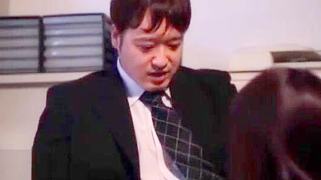 Passionate Japanese Office Chick Takes Facial Loads Delightfully